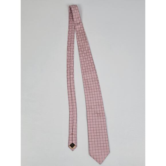 Donald Trump President Signature Collection Pink Geometric Square Tie 100%‎ Silk - Picture 1 of 8